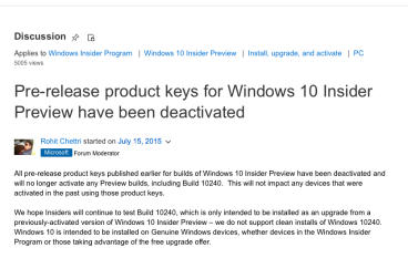 [洗机就后悔]Windows10预览版序号失效