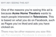 Facebook将允许用户修改广告偏好