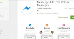 瘦身版脸书MessengerLite进驻发达国家，美、加、英和爱尔兰四国GooglePlay开放下载