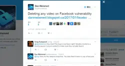 为何Facebook这个严重漏洞，让骇客能任意删除用户影片