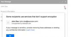 Gmail自己加密还不够，Google正式启用来信邮件“未加密警告”机制