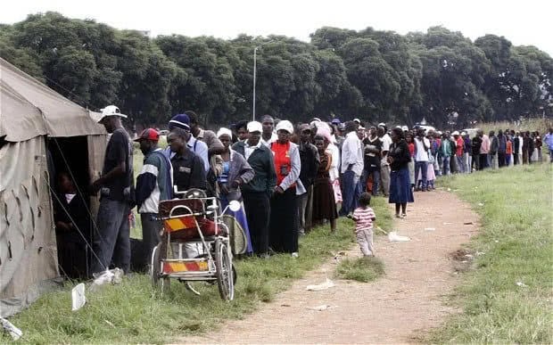 津巴布韦大选将使用指纹识别技术确认选民身份