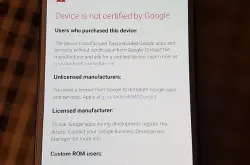未认证设备禁止运行谷歌APP 但对我们并没有影响
