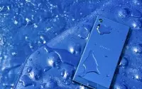 SonyXperiaXZ型蓝手机落水实测五轴防震拍wakeboard超稳定