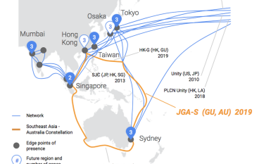 Google再铺新海缆形成亚太区环状海缆