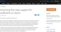 Azure无服务器平台将支援开放事件处理标准CloudEvents
