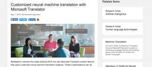 Build2018：微软释出可客制化的全新翻译器，更贴近行业别翻译需求