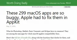 299款知名macOS应用程序有相容性问题，苹果直接动手修了