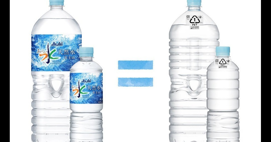 减少塑料垃圾的无标签矿泉水