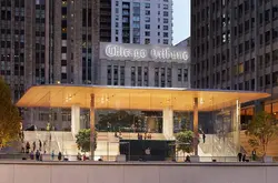 苹果芝加哥直营旗舰店启用成为居民、与旅客全新城市交流广场