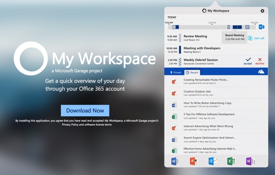 微软车库打造Mac环境使用的工作辅助中控台MyWorkspace