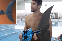 高科技鱼尾能帮助菲尔普斯赢得与鲨鱼的比赛吗？