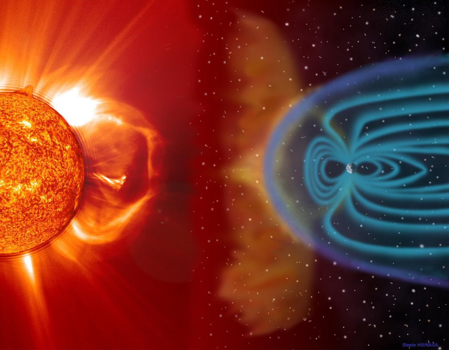 地球磁场是一个无情的太阳风粉碎机器