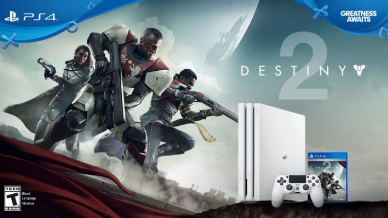 PS4Pro确定推出冰河白款配色但仅先与《Destiny2》同捆销售