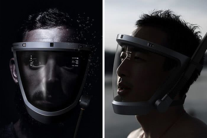 科幻版潜水头盔问世：不仅能水下呼吸还能听音乐