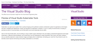 微软推出VisualStudioKubernetes工具包，.NET网页应用也能整合Kubernetes