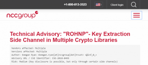 多个知名加密函式库存在ROHNP漏洞，骇客一分钟就能猜出ECDSA私钥