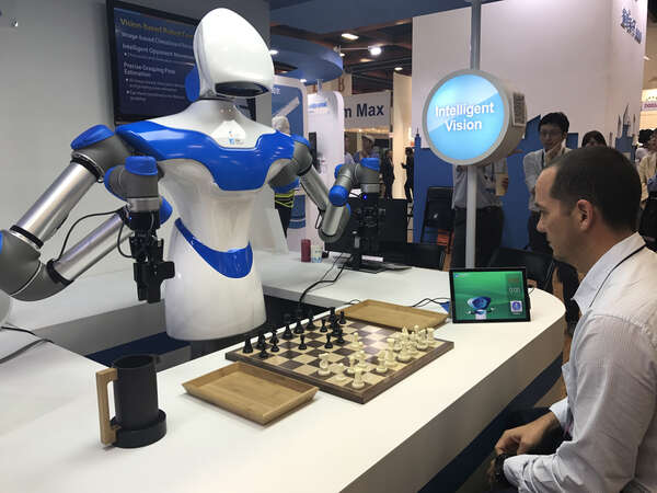 Computex2017：与人对弈的工研院智慧视觉系统机器人