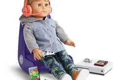美国女孩玩具店销售女孩娃娃玩具配饰Xbox游戏套件