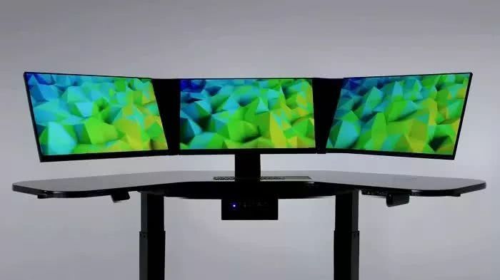 Cemtrex推出三屏一体式智能电脑桌：可为手机无线充电