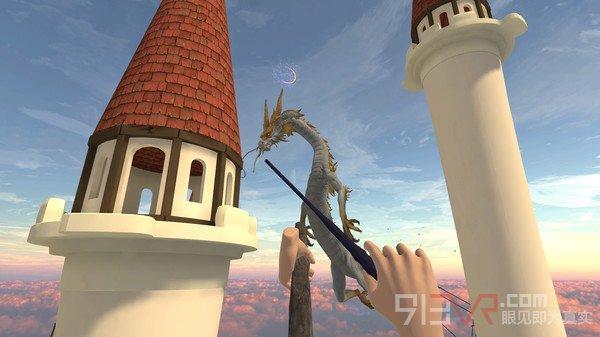 VR游戏《MagicFlightAcademy》骑着扫帚在天空中翱翔