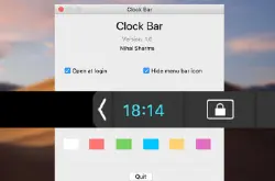 【MacBookPro】Touchbar上的小时钟——ClockBar
