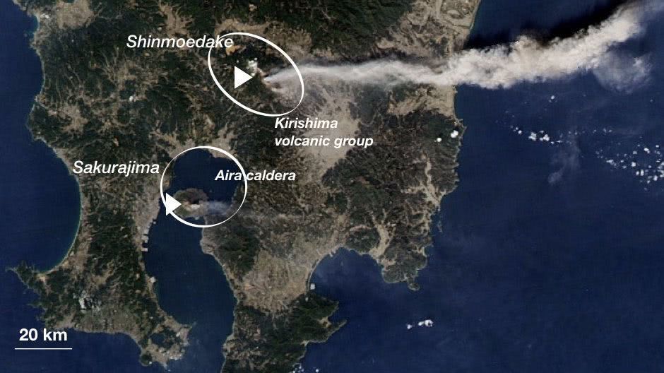 研究发现两座日本火山之间有很深的地下连接