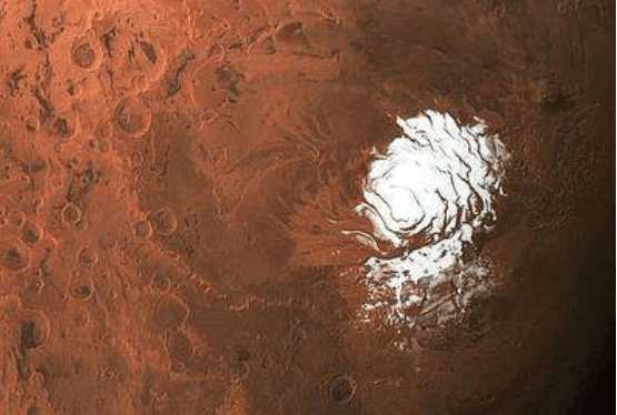 火星首次发现液态咸水湖 藏在南极下1.5公里处 约20多公里宽度