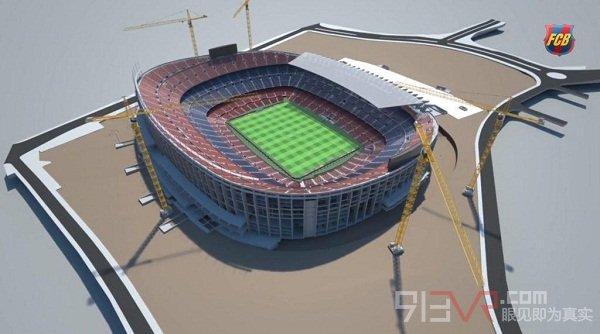 梅老板球迷福音 巴塞罗那诺坎普体育场采用MR技术升级改造