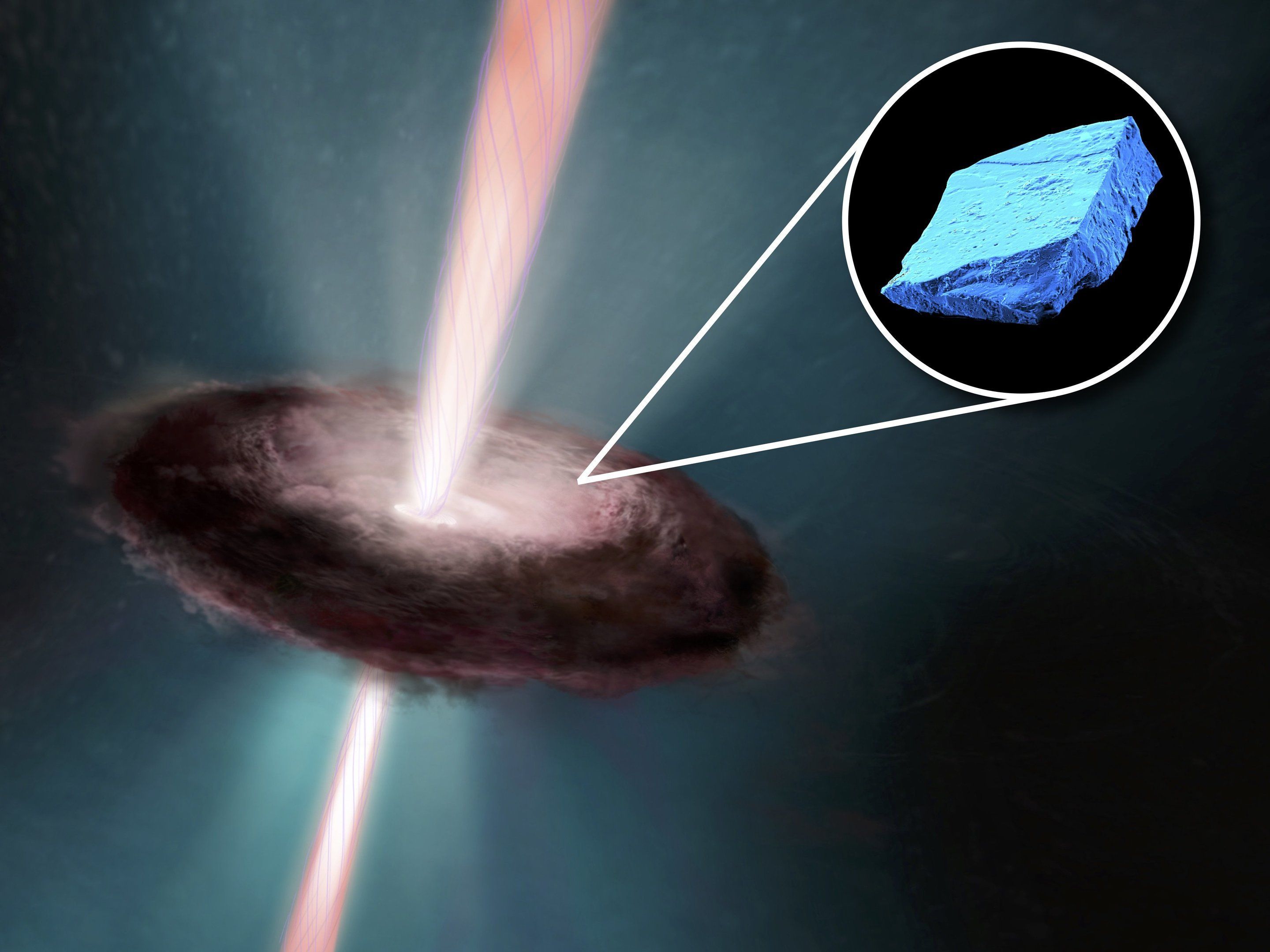 陨石中的蓝色晶体表明太阳经历了什么？