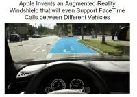 苹果AR新技术挡风玻璃数位图案提供行车资讯