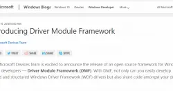 微软开源驱动程式模组框架DMF，驱动程式开发更快更好维护