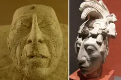 墨西哥玛雅时代排水系统遗址出土7世纪统治者帕卡尔大帝面具
