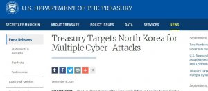 美国指控北朝鲜是WannaCry、Sony影业及多起银行盗转攻击的黑手