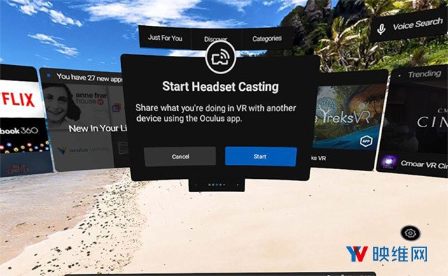 OculusGo更新：新增Casting广播 万圣节特辑和举报功能