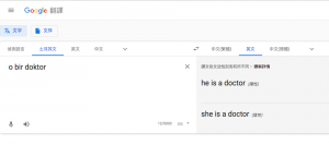 为消弭性别偏见，Google翻译结果加入两种性别