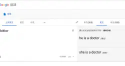 为消弭性别偏见，Google翻译结果加入两种性别