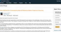 AWS用新方法压缩神经网络，让Alexa处理复杂任务也能毫秒内回复