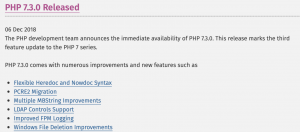 PHP 7.3正式释出，强化大量文字与JSON处理能力