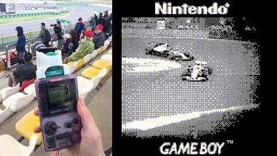 【黑白 + 低清一样过瘾】F1 发烧友用 Game Boy 相机驰骋赛车场