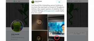 你注意到飞机椅背上的屏幕有摄影机了吗？新加坡航空：从未启用过