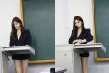 韩国最美老师超短制服站讲台 朴贤书个人资料海量私照