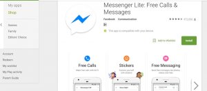 瘦身版脸书Messenger Lite进驻发达国家，美、加、英和爱尔兰四国Google Play开放下载