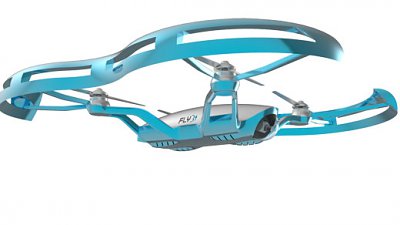 VR 眼镜控制视点：超型航拍机 FlyBi
