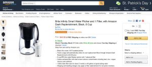 Brita智慧滤水壶结合Amazon Dash补给服务，透过Wi-Fi自动更新滤芯订单