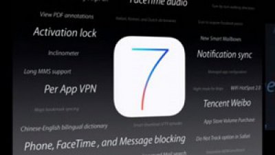 Apple WWDC 2013 大会 iOS 7 十大新功能破格登场