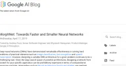 Google发布优化神经网络模型技术