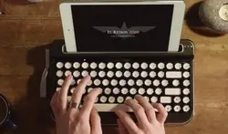 就是要怀旧 打字机造型Penna蓝牙键盘还能1个打5个