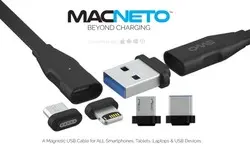 MACNETO磁吸式USB传输线不但可换头 还能让手机互传资料