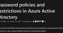 现在Azure Active Directory密码可以设到256个字元